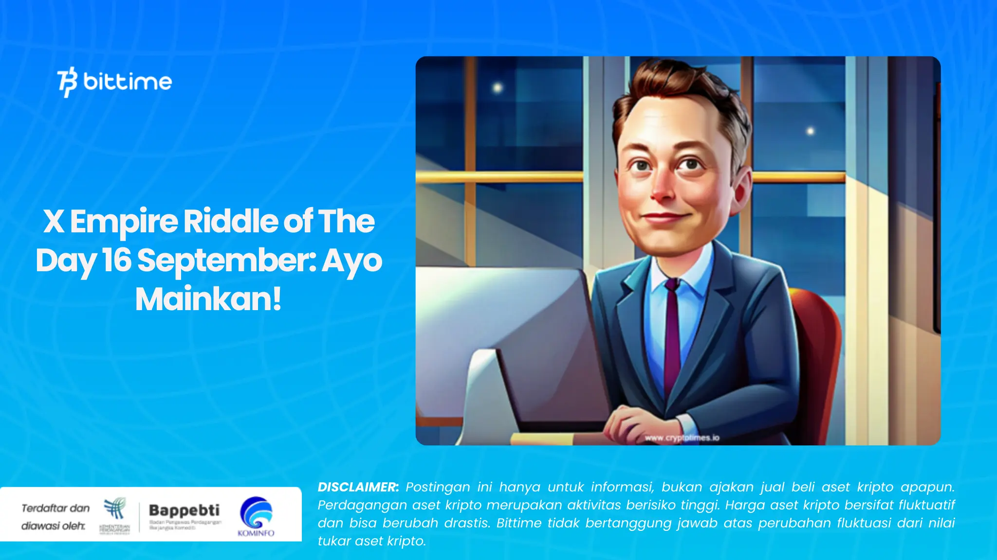 X Empire Riddle of The Day 16 September: Ayo Mainkan!