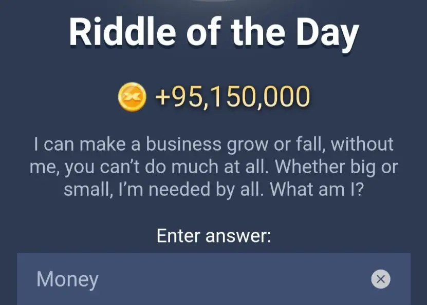 X Empire Riddle of The Day 7 Agustus 2024.