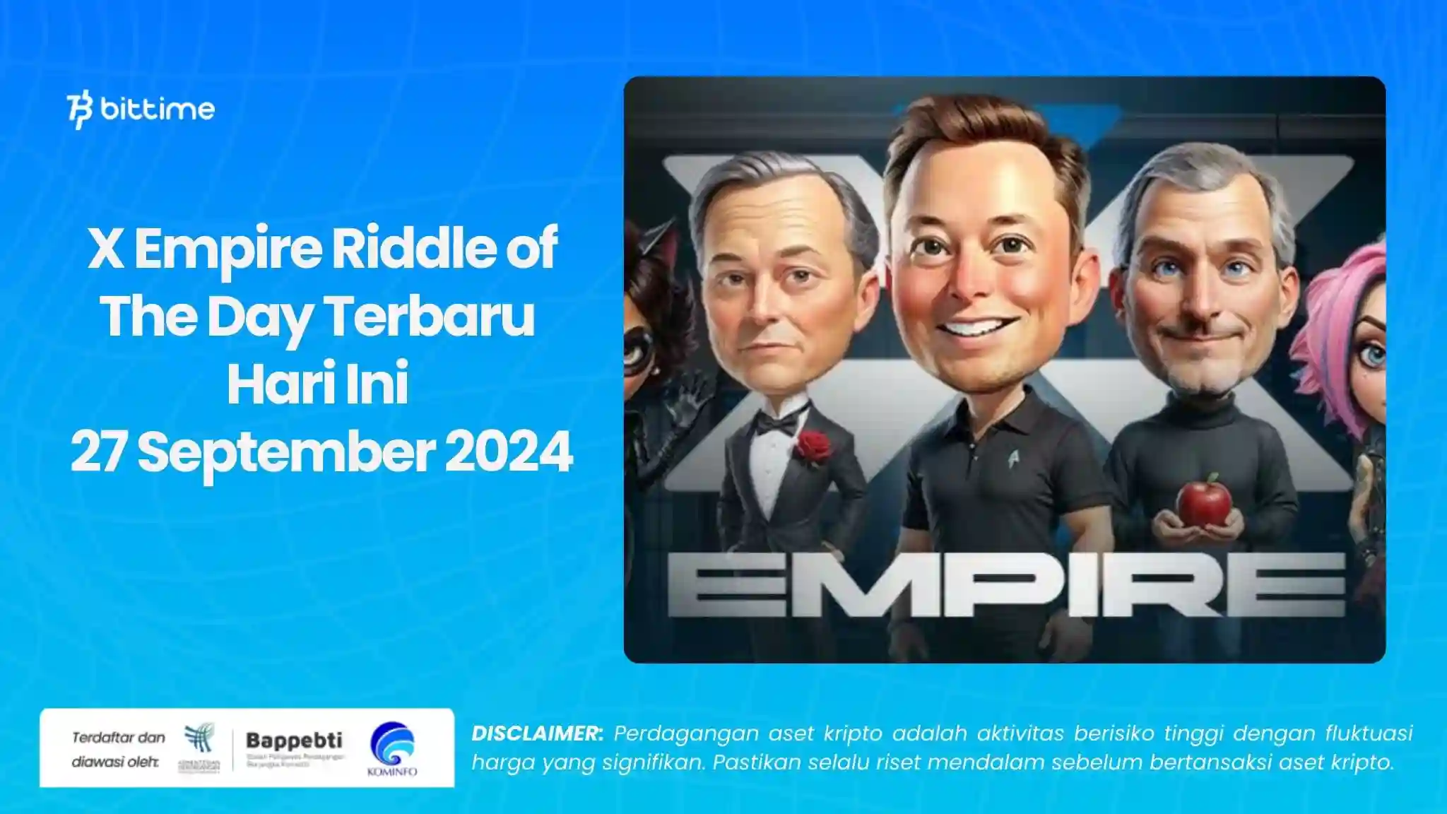 X Empire Riddle of The Day Terbaru Hari Ini 27 September 2024.webp