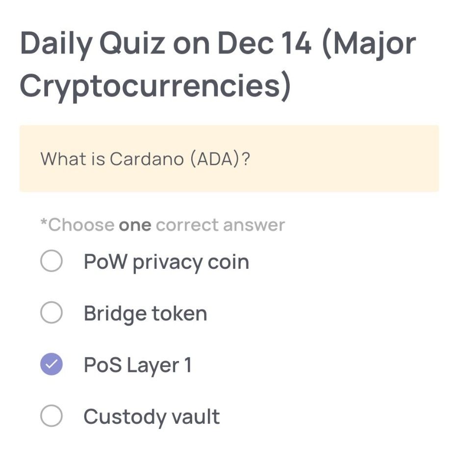 Xenea Wallet Daily Quiz 14-15 Desember 2025.
