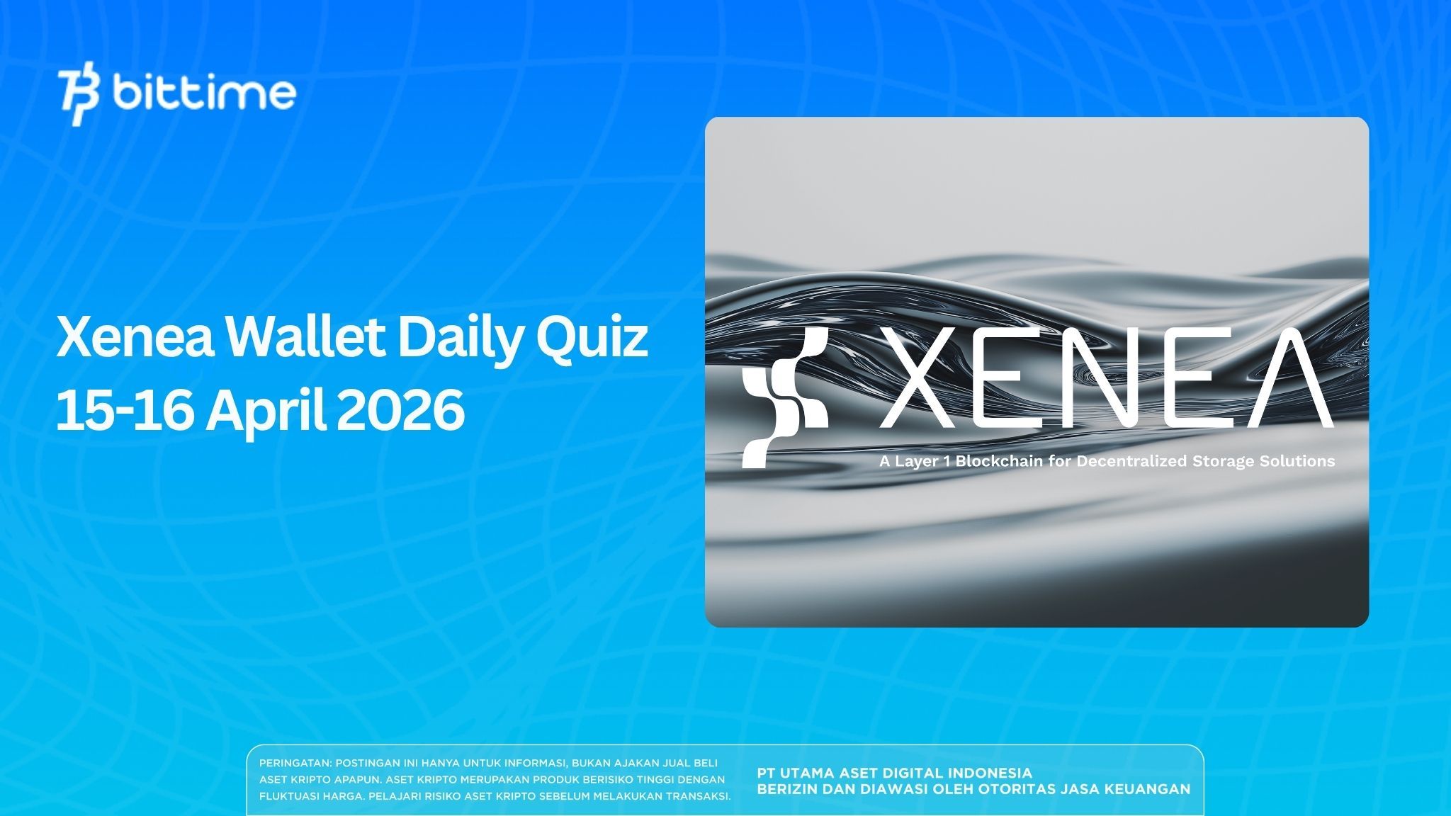 Xenea Wallet Daily Quiz 15-16 April 2026