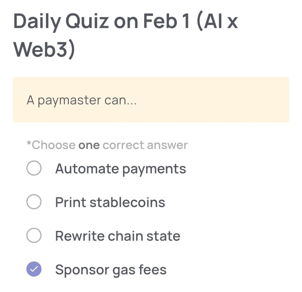 Xenea Wallet Daily Quiz 1-2 Februari 2026.