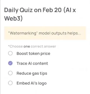 Xenea Wallet Daily Quiz 20 Februari 2026