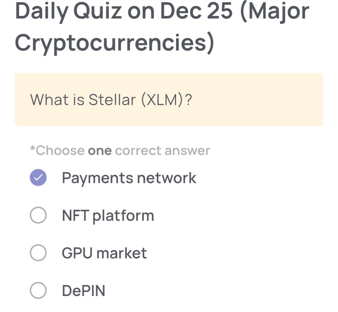 Xenea Wallet Daily Quiz 25-26 Desember 2025.