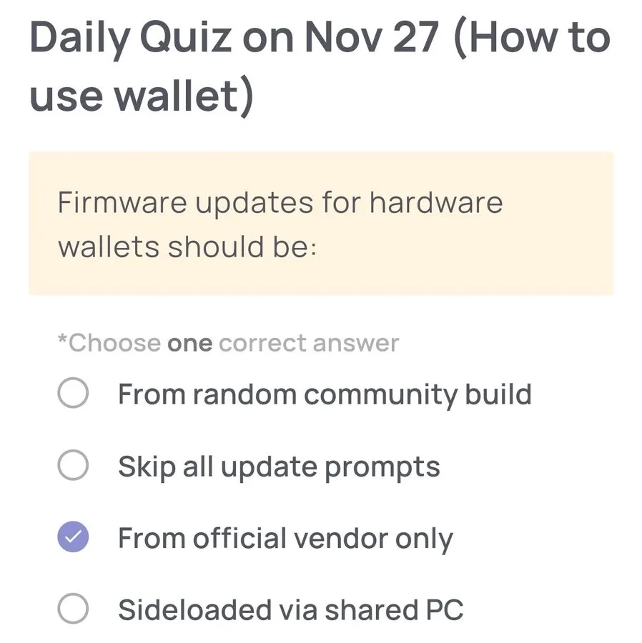 Xenea Wallet Daily Quiz 27 November 2025.webp