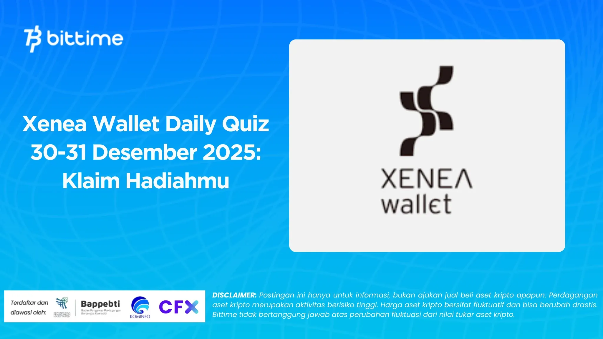 Xenea Wallet Daily Quiz December 30-31, 2025: Claim Your Reward