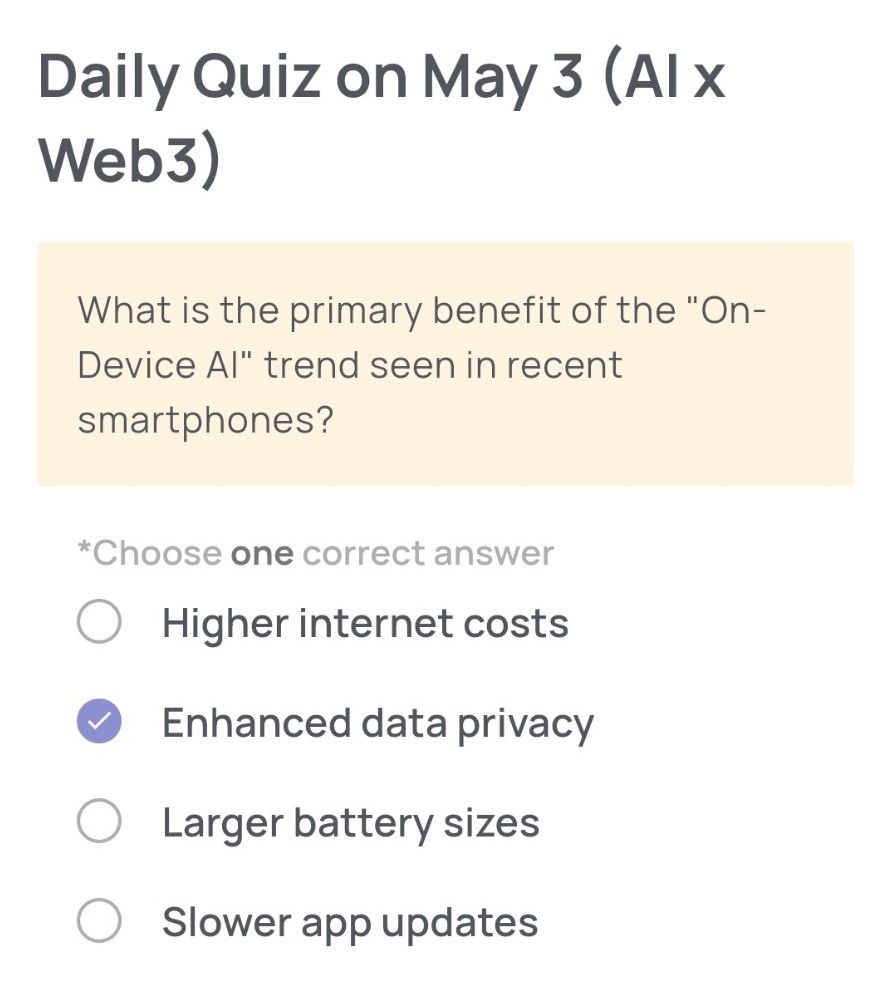 Xenea Wallet Daily Quiz 3–4 Mei 2026.