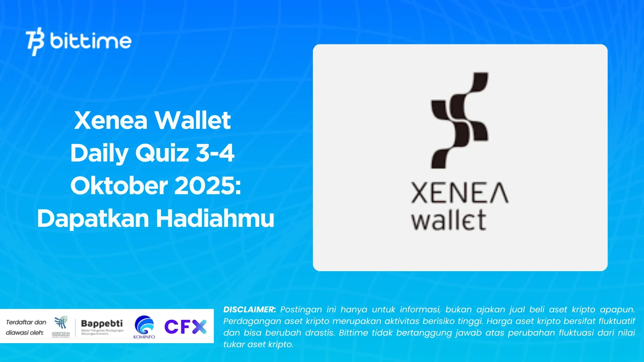 Xenea Wallet Daily Quiz 3 Oktober 2025