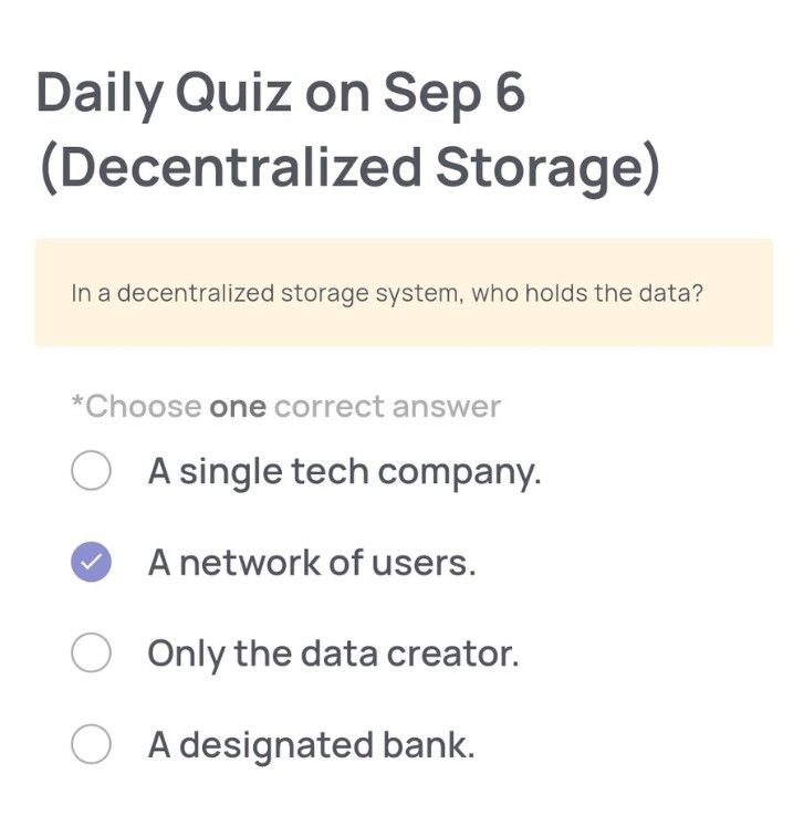 Xenea Wallet Daily Quiz 6 September 2025.
