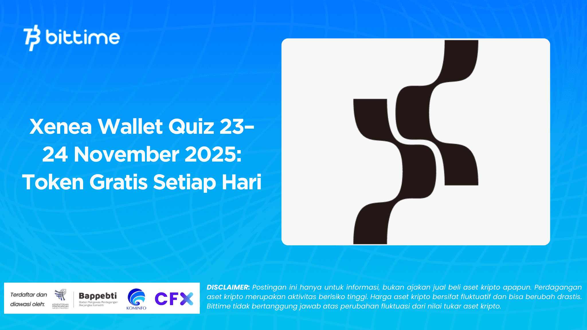 Xenea Wallet Quiz 23–24 November 2025: Token Gratis Setiap Hari