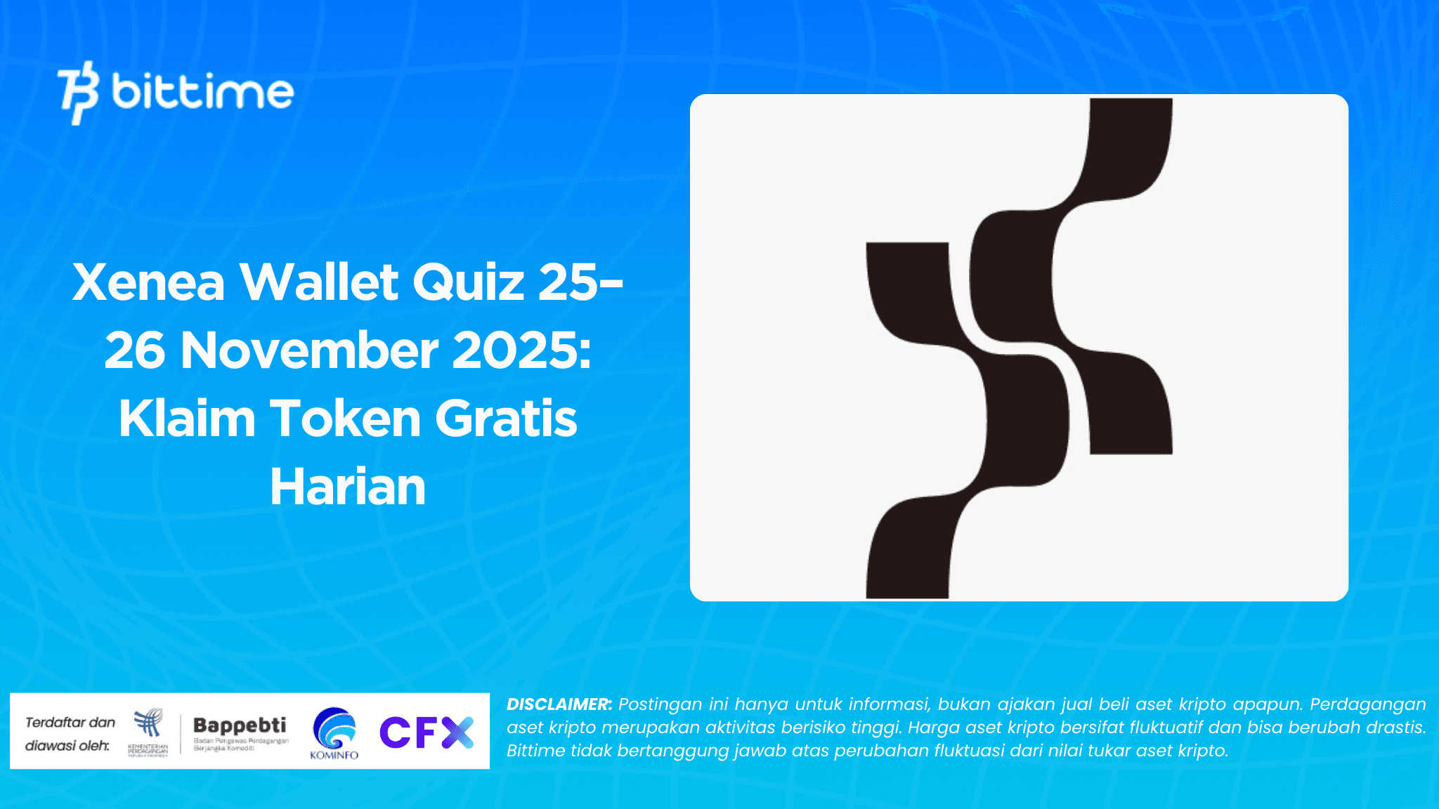 Xenea Wallet Quiz 25–26 November 2025: Klaim Token Gratis Harian