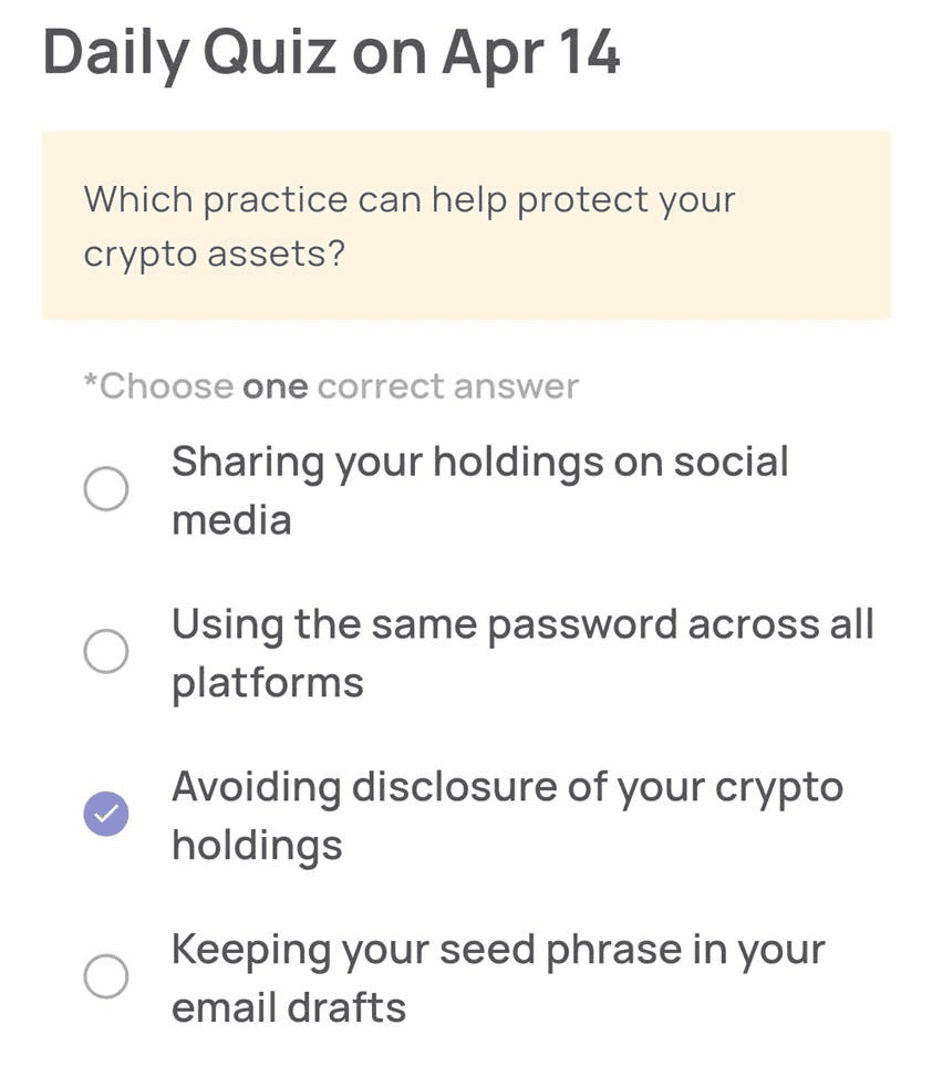 XENEA Wallet Daily Quiz 14 April 2025 Dapatkan Permata Gratis