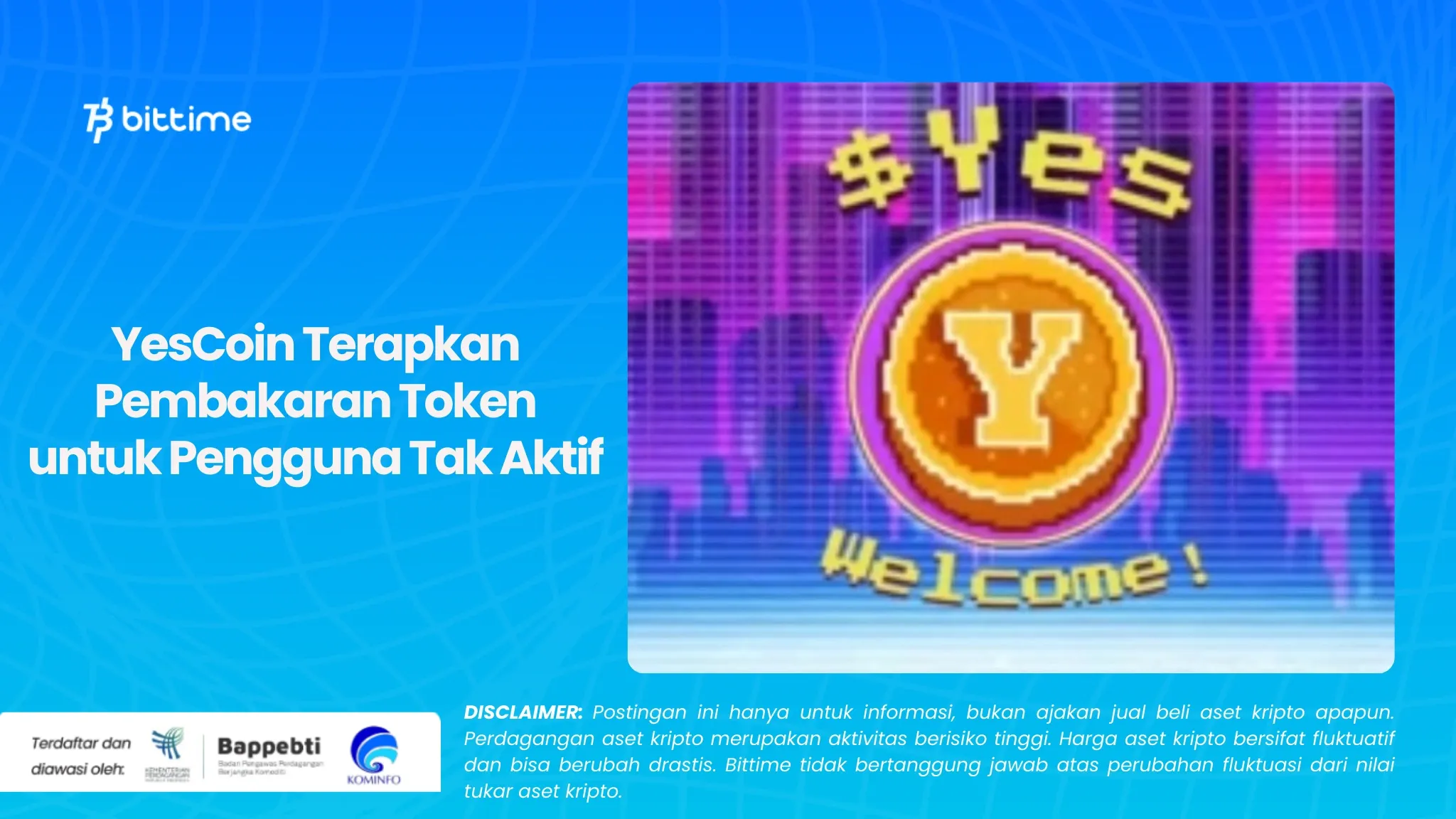 YesCoin Terapkan Pembakaran Token untuk Pengguna Tak Aktif.