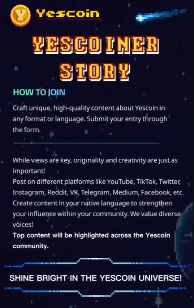 Yescoin Story.
