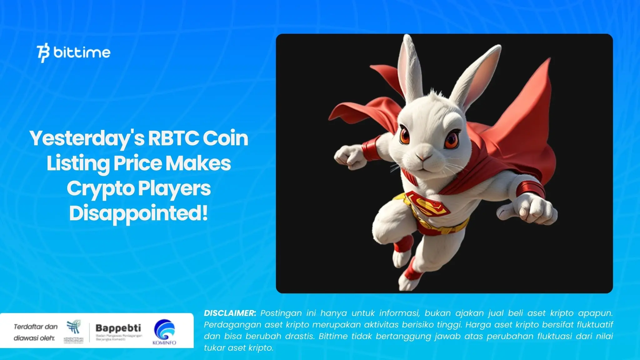 Yesterday's RBTC Coin Listing Price Makes Crypto Players Disappointed!