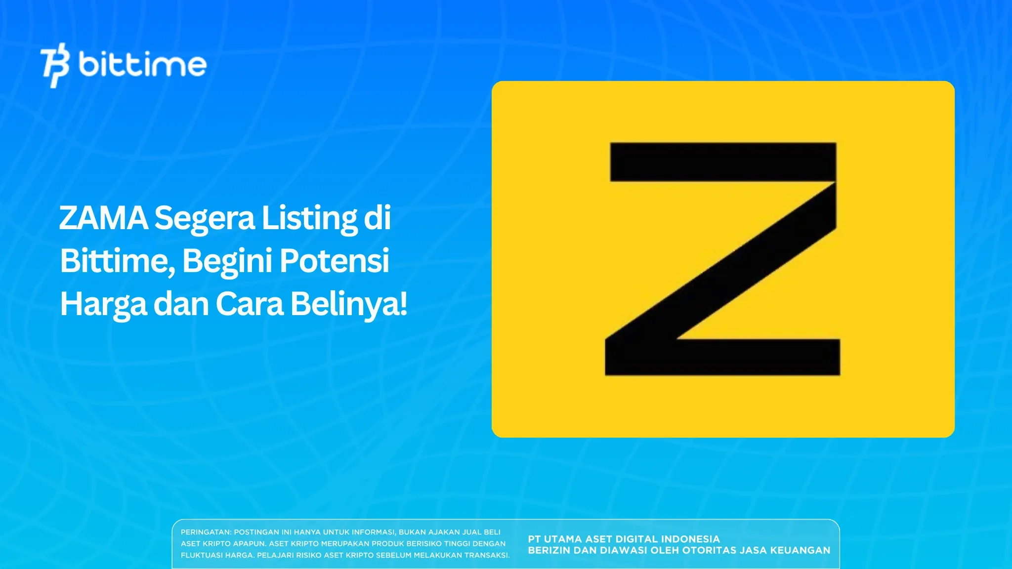 ZAMA Listing on Bittime Soon, Here's the Potential Price and How to Buy It! 