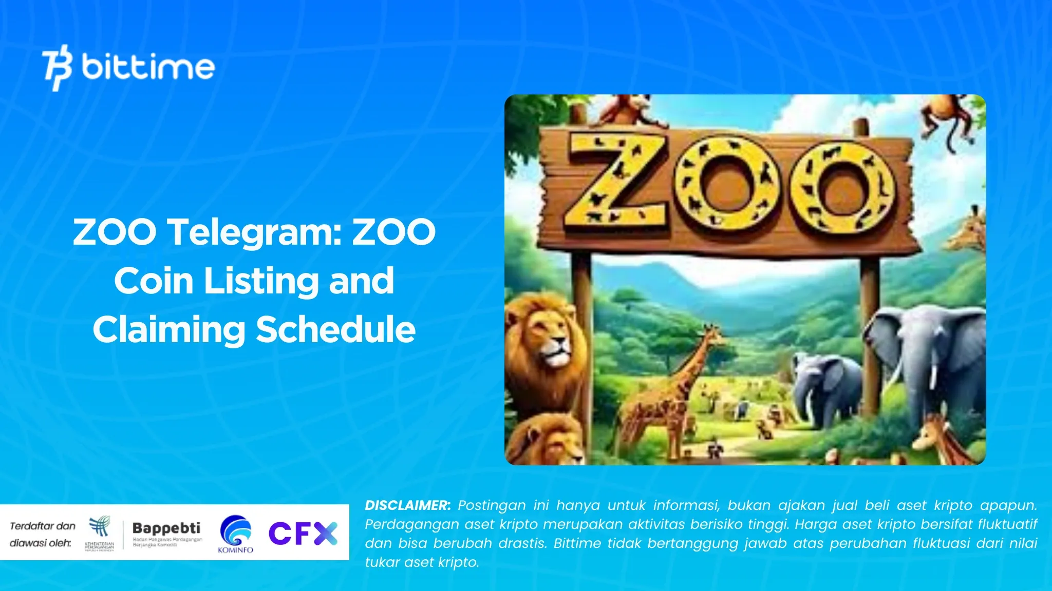 ZOO Telegram Jadwal Listing dan Klaim ZOO Coin