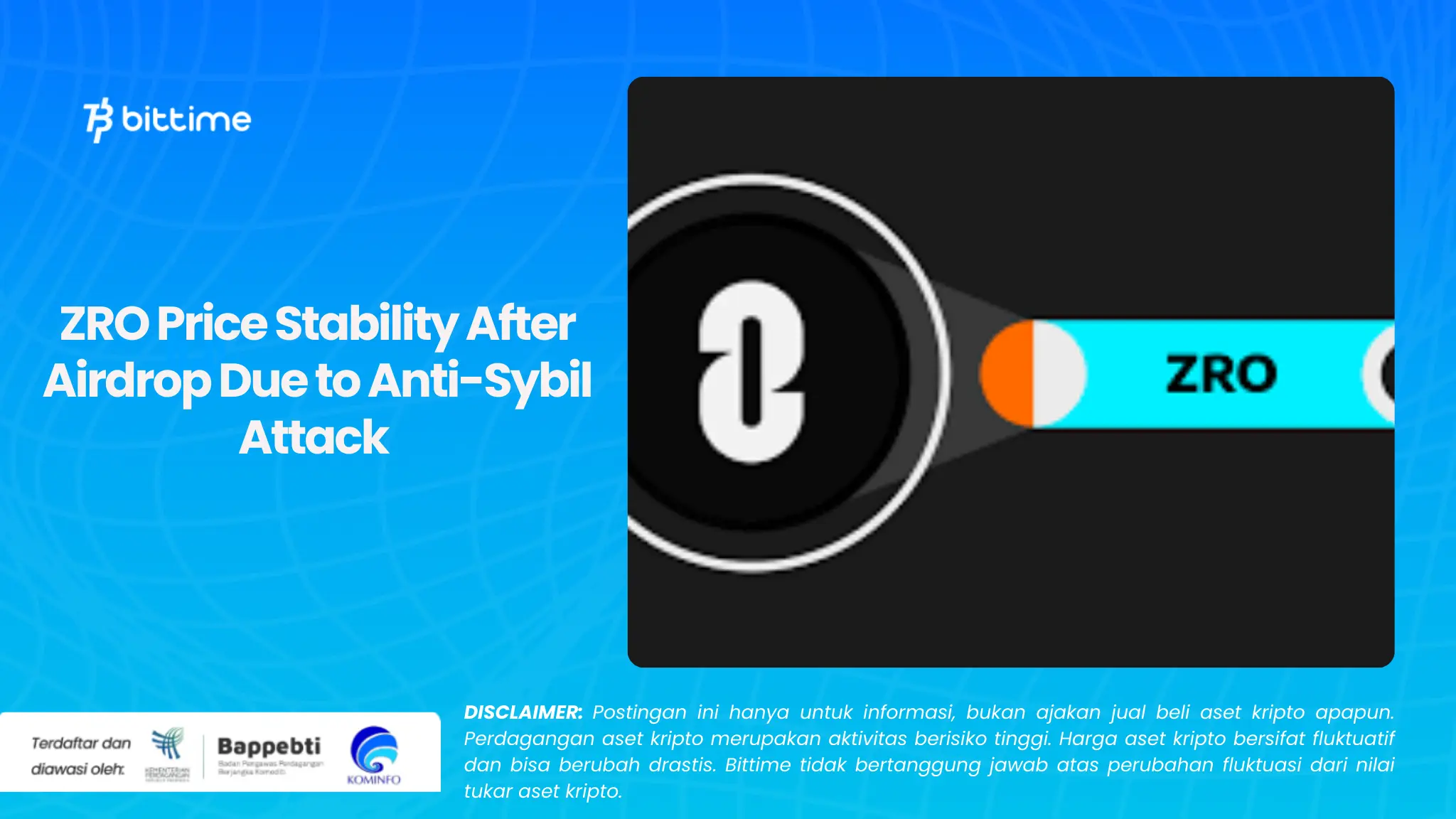 ZRO Price Stability After Airdrop Due to Anti-Sybil Attack 