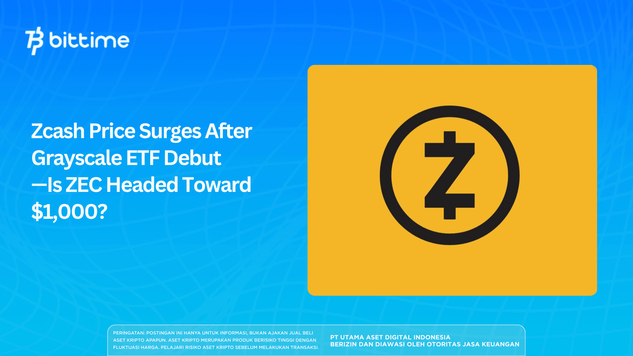 Zcash Price Surges After Grayscale ETF Debut—Is ZEC Headed Toward $1,000?