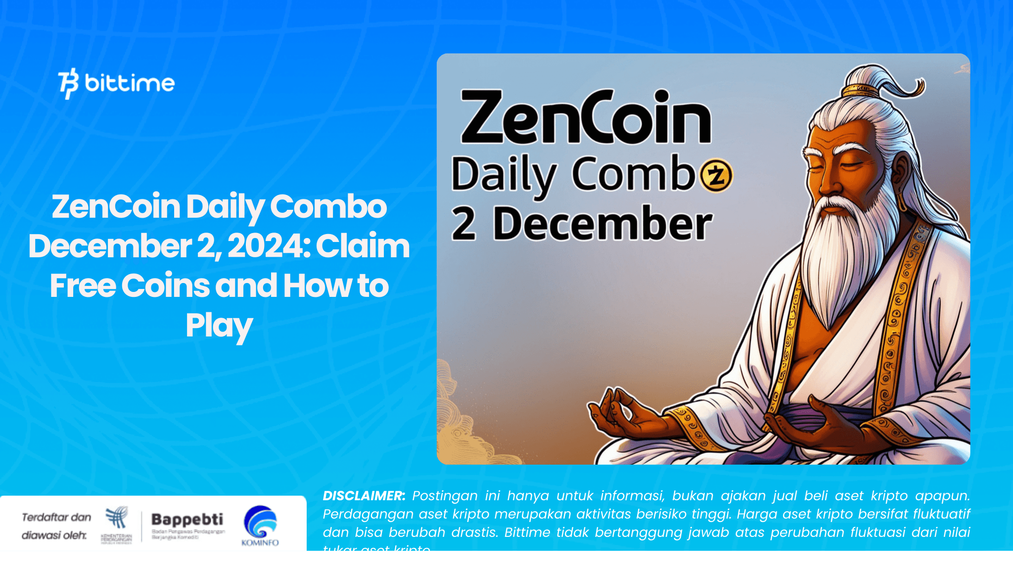 ZenCoin Daily Combo December 2, 2024: Claim Free Coins and How to Play