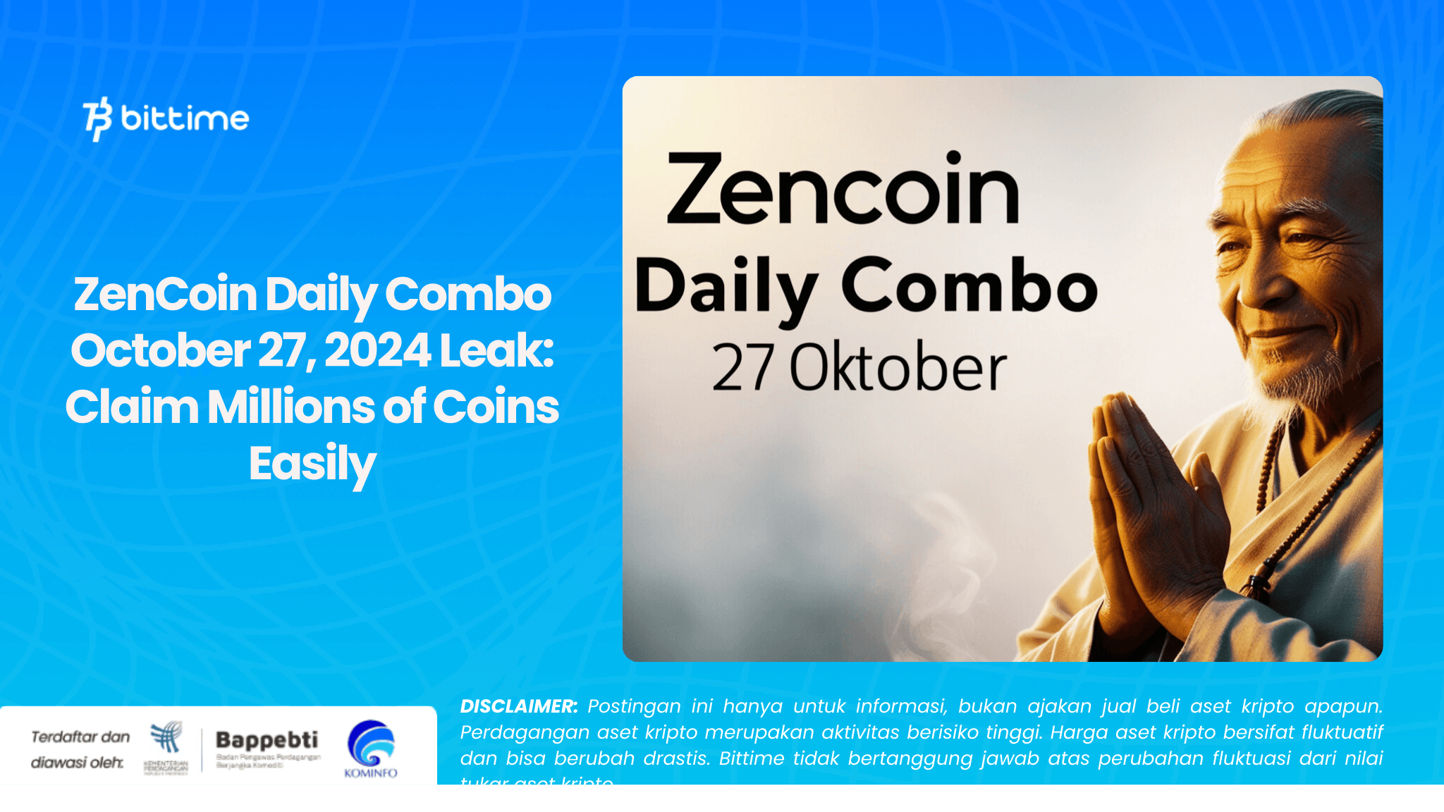 ZenCoin Daily Combo October 27, 2024 Leak: Claim Millions of Coins Easily