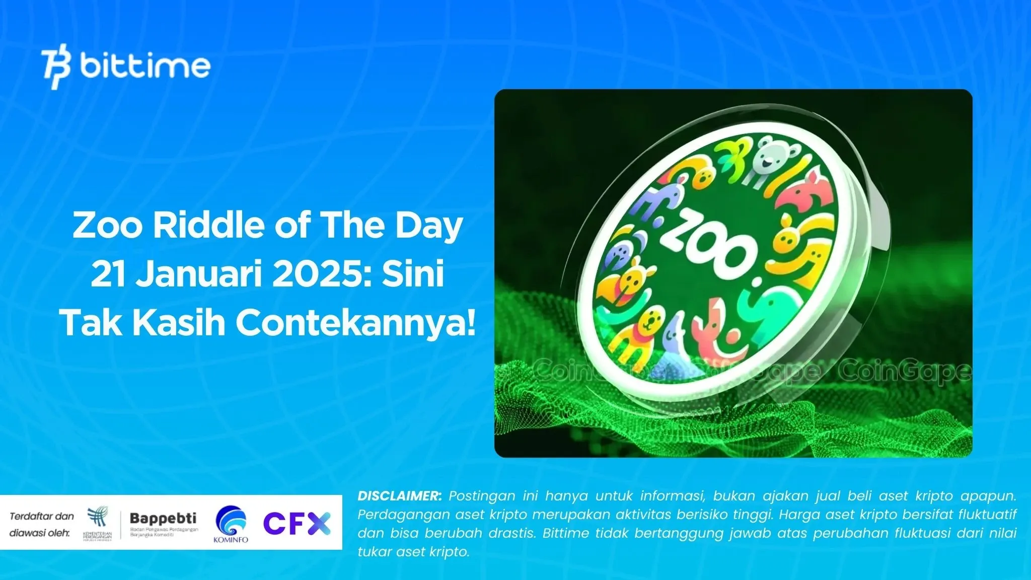 Zoo Riddle of The Day 21 Januari 2025: Sini Tak Kasih Contekannya!