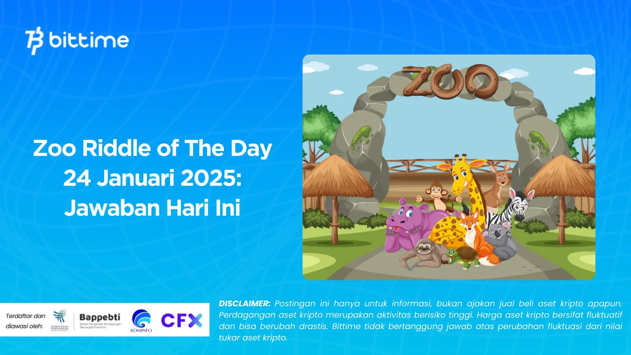 Zoo Riddle of The Day 24 Januari 2025: Jawaban Hari Ini