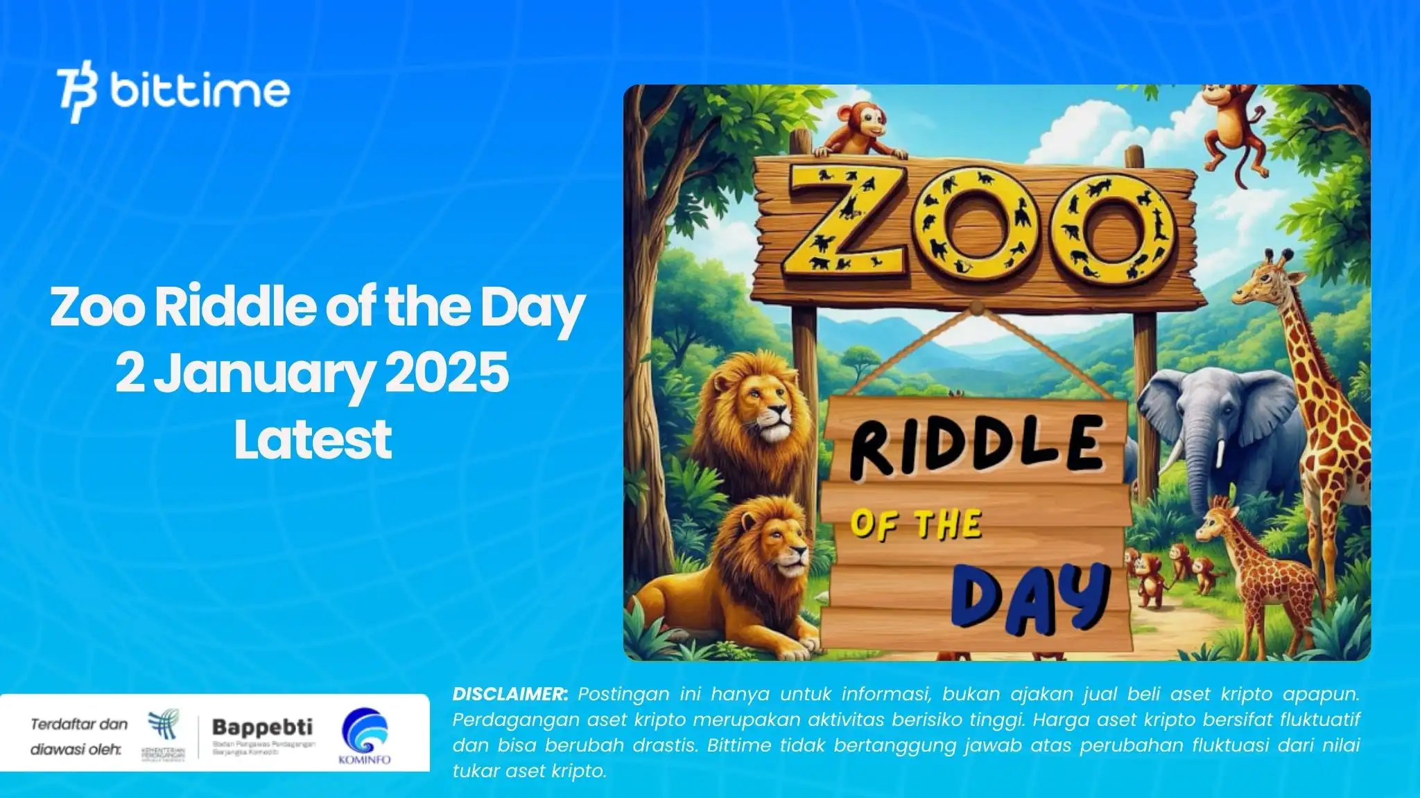 Zoo Riddle of the Day 2 January 2025 Latest