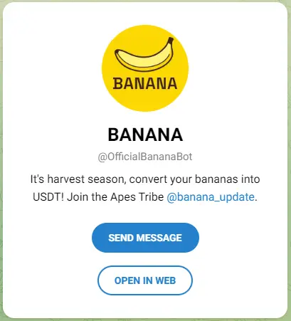 Tutorial The Banana Game Airdrop - Bittime