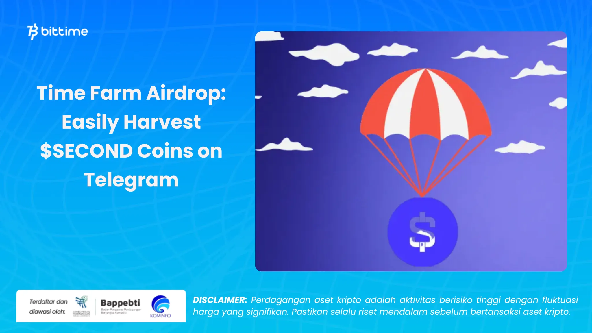 cara mendapatkan airdrop time farm - bittime