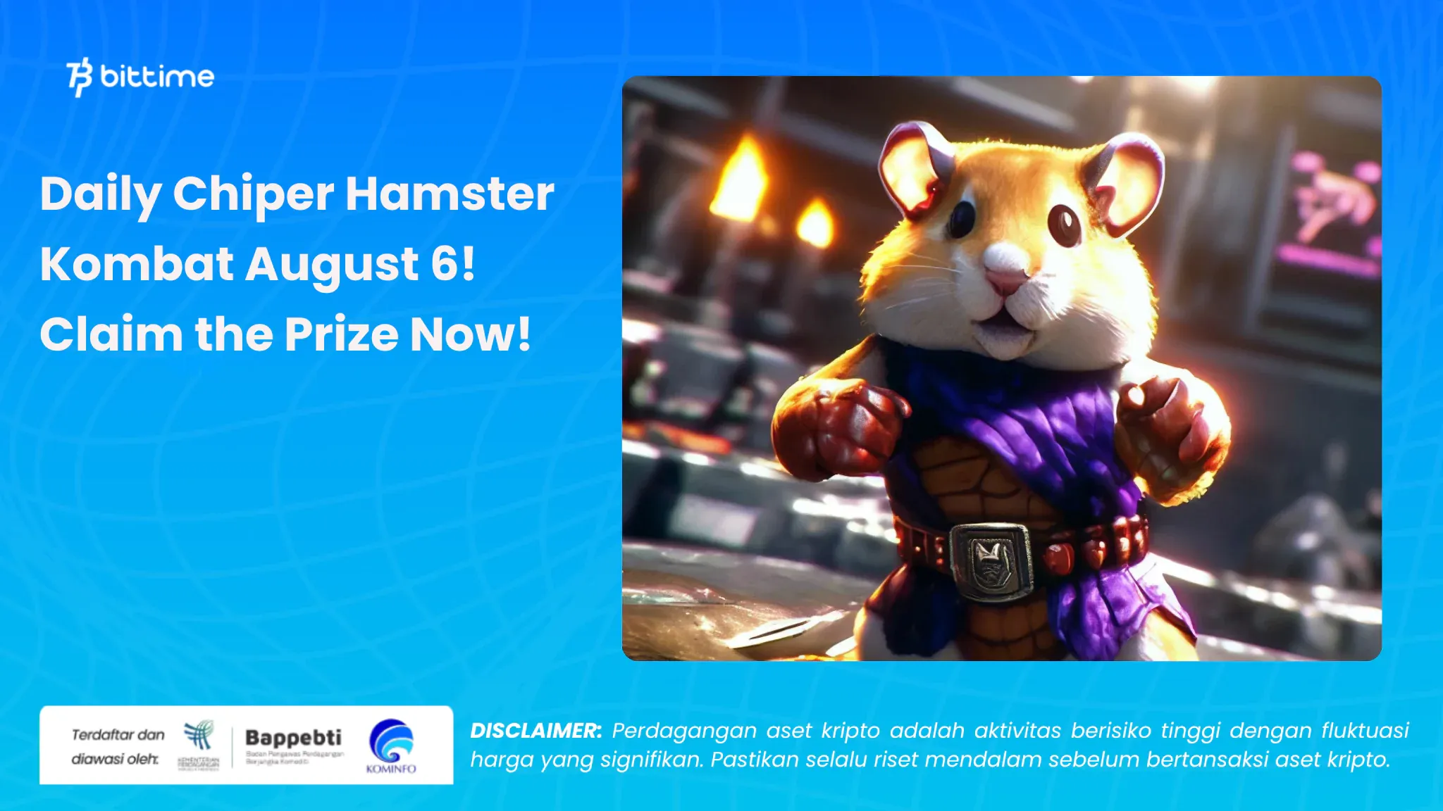 daily chiper hamster kombat 6 agustus - bittime