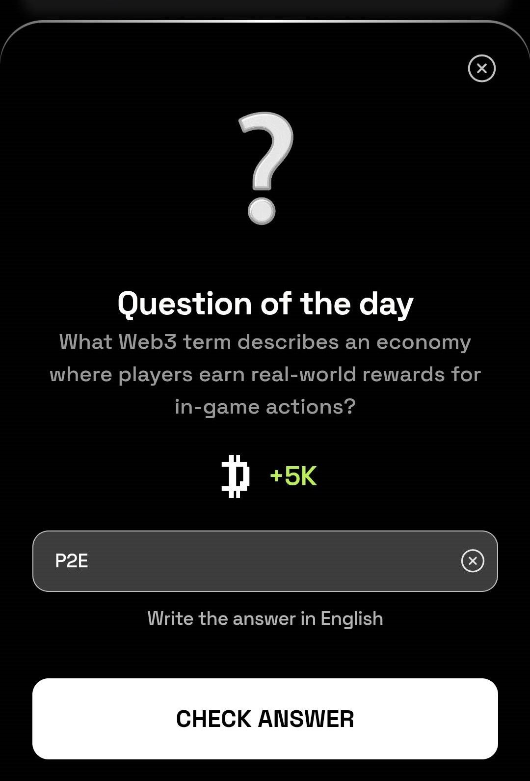 dropee daily question 10 Januari 2025.