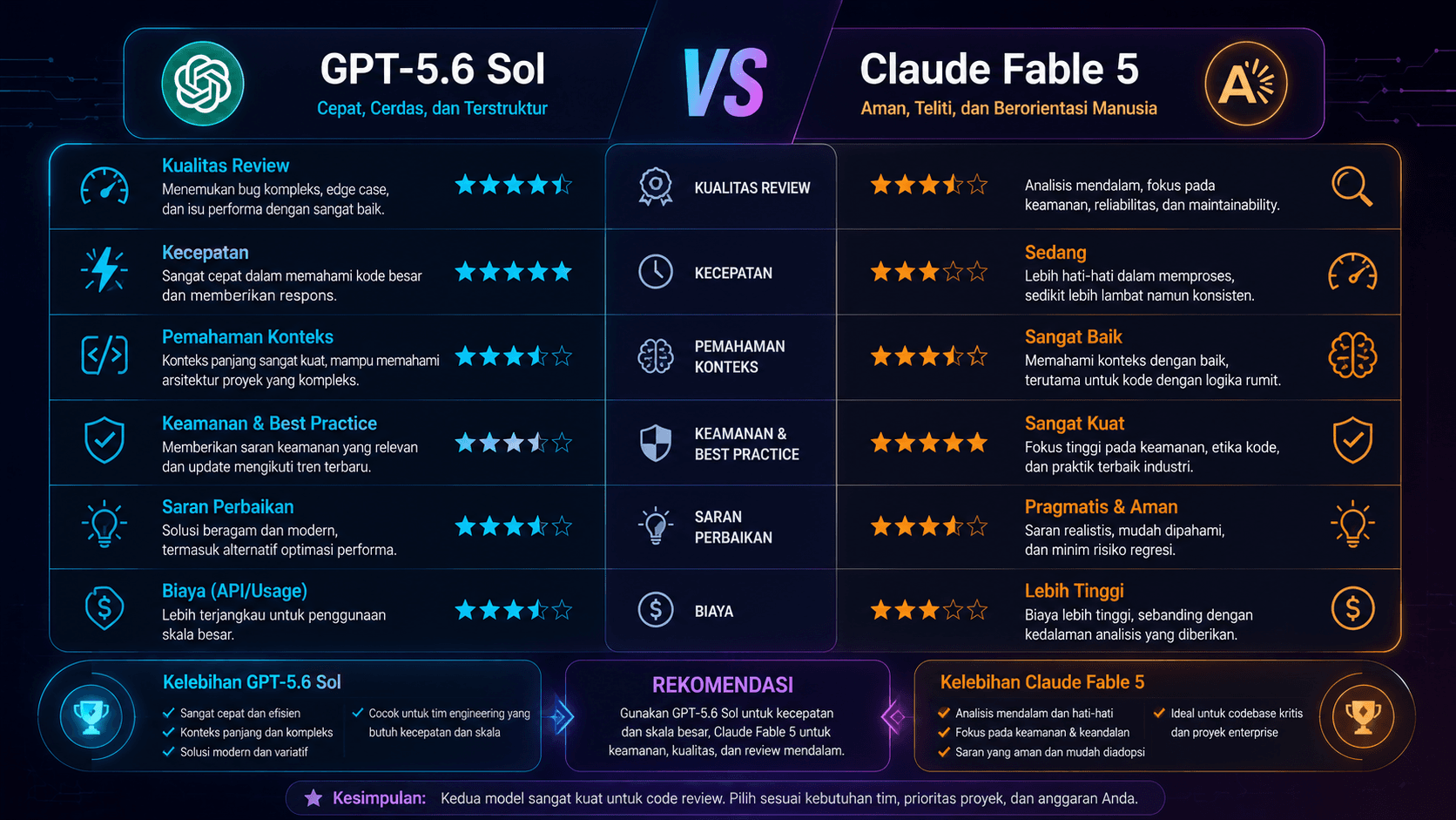GPT-5.6 Sol vs Claude Fable 5: AI Coding Terbaik?