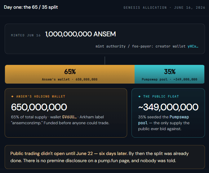 Token ANSEM: Benarkah 65% Dikuasai Satu Wallet?
