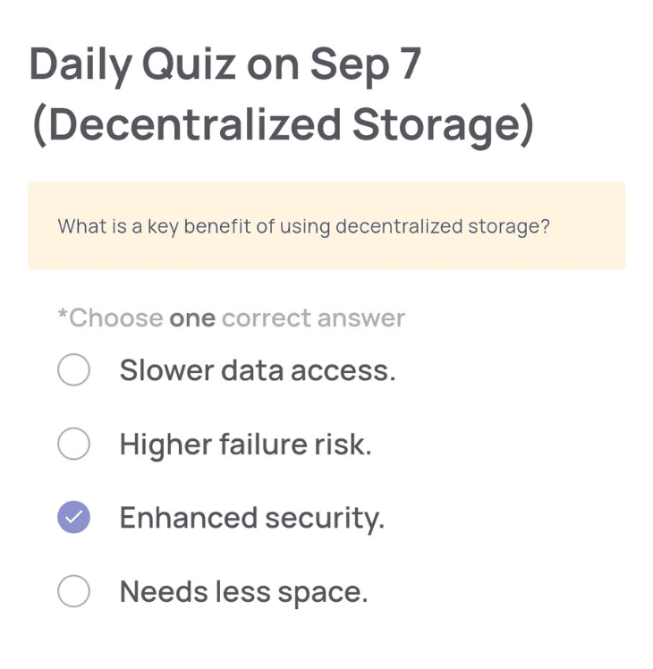 Xenea Wallet Daily Quiz 7 September 2025