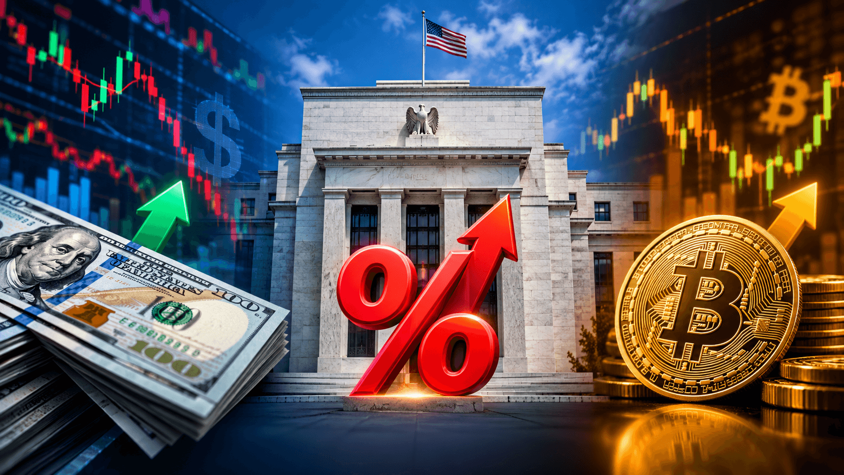 The Fed Naikkan Suku Bunga Hari Ini 0,25%, Ini Dampaknya ke Saham, Dolar, dan Bitcoin