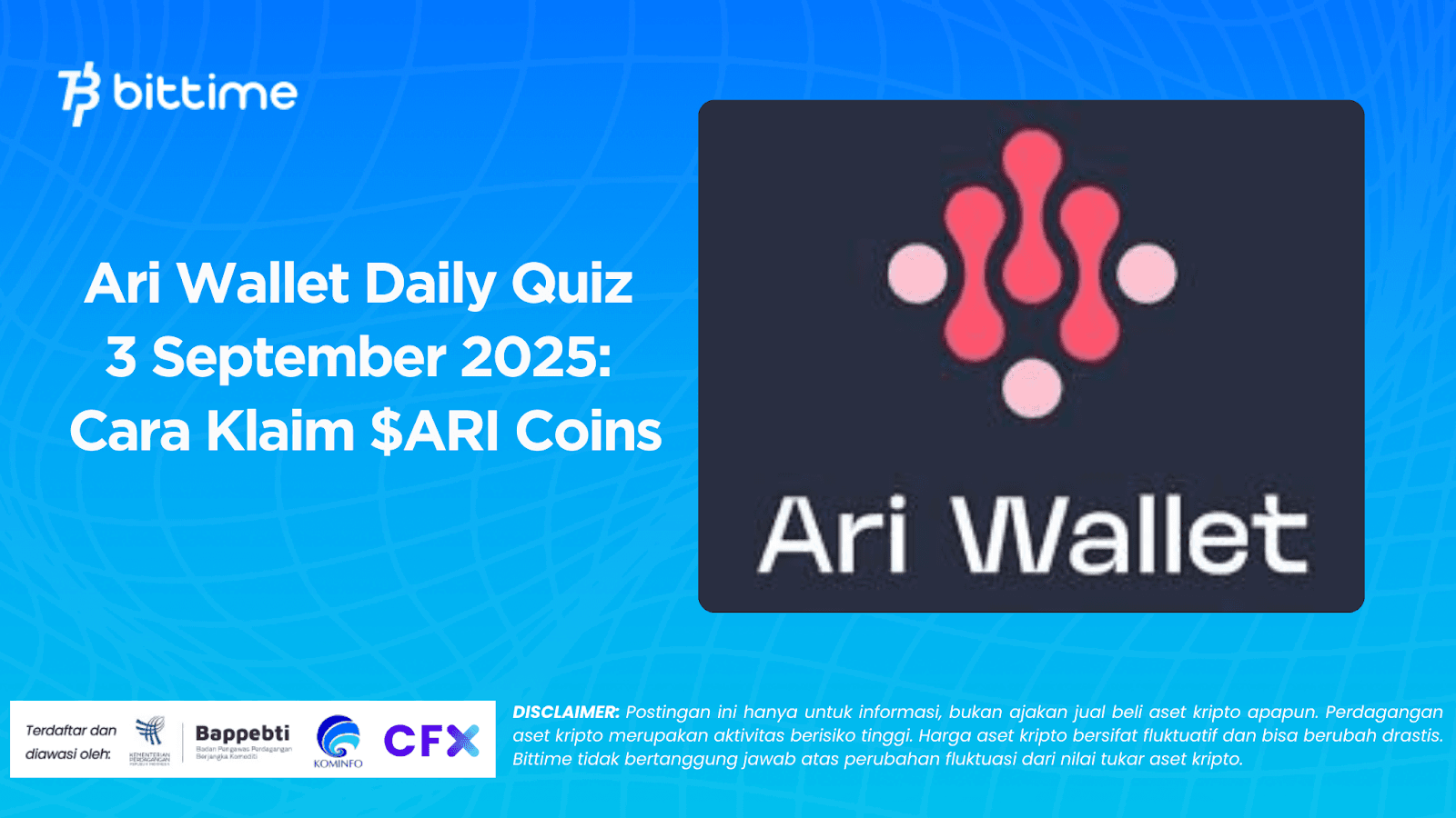 Ari Wallet Daily Quiz September 3, 2025: How to Claim $ARI Coins