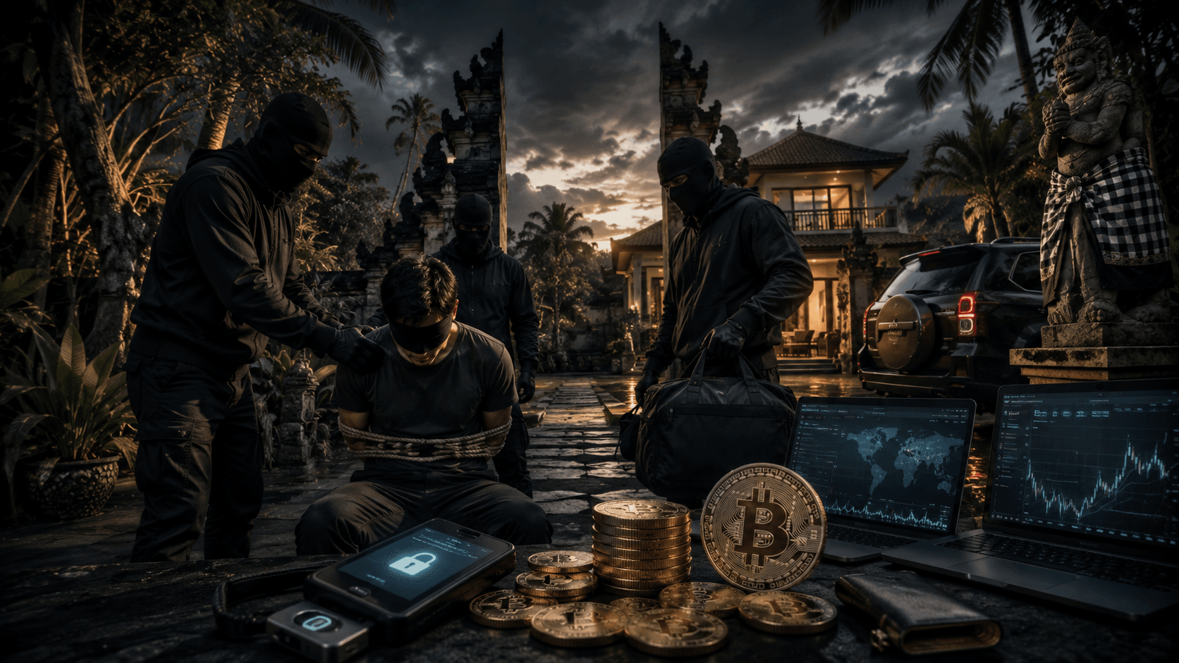 Crypto Kidnapping Bali: US$214.000 Diduga Dirampas