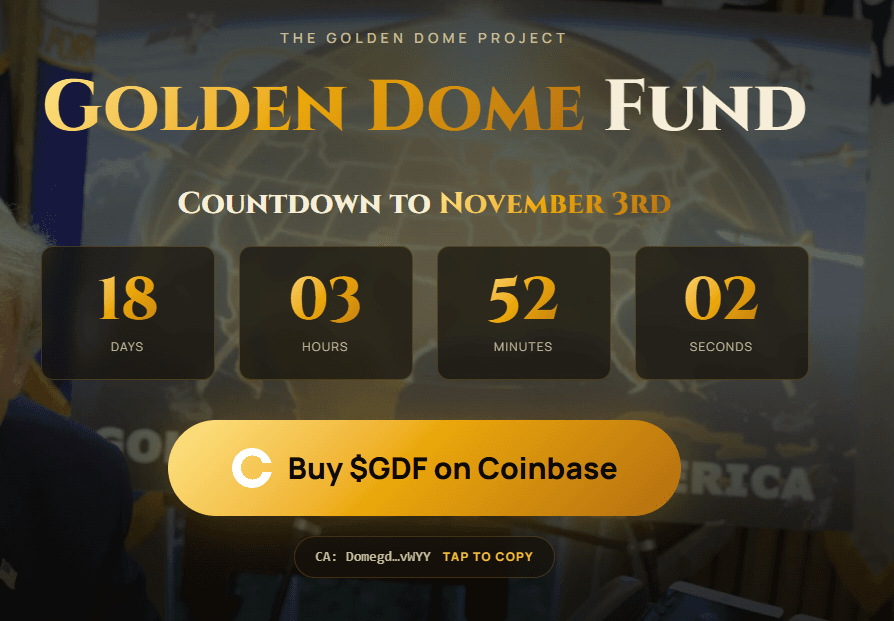 What Is Golden Dome Fund (GDF)? Understanding the Token and Its Risks