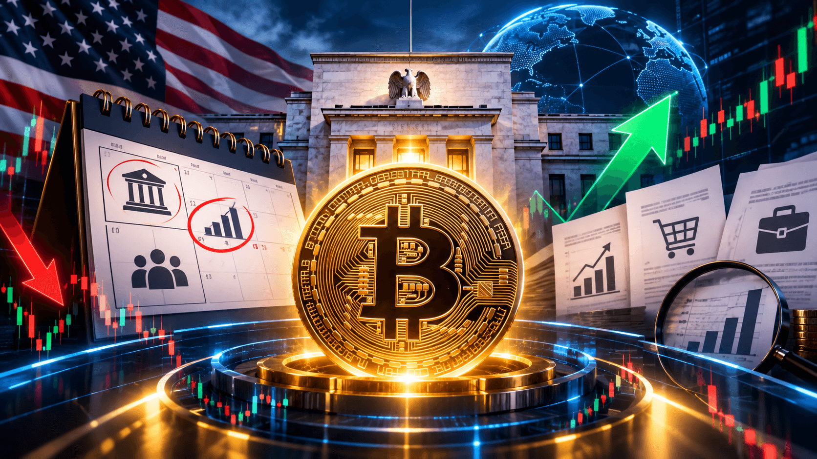Crypto Events This Week: Fed Schedule, U.S. Economic Data, and Their Impact on Bitcoin