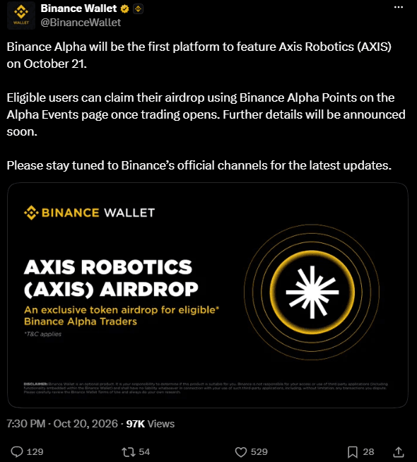 Axis Robotics Airdrop: Cara Ikut, Syarat, dan Klaim AXIS