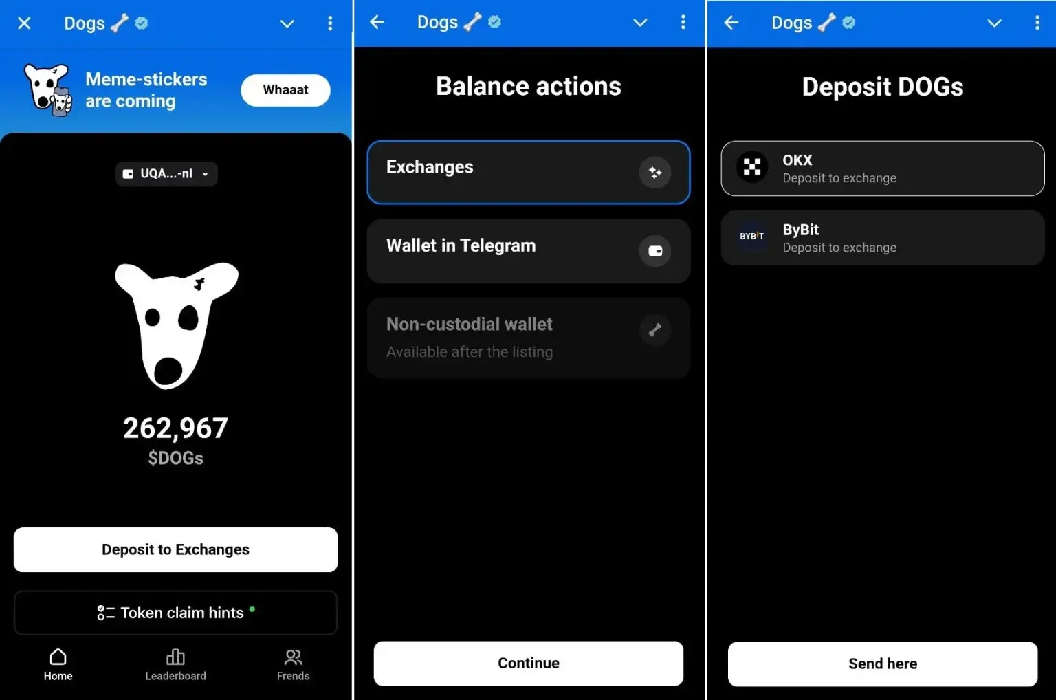 Cara Klaim DOGS ke Telegram Wallet - Bittime