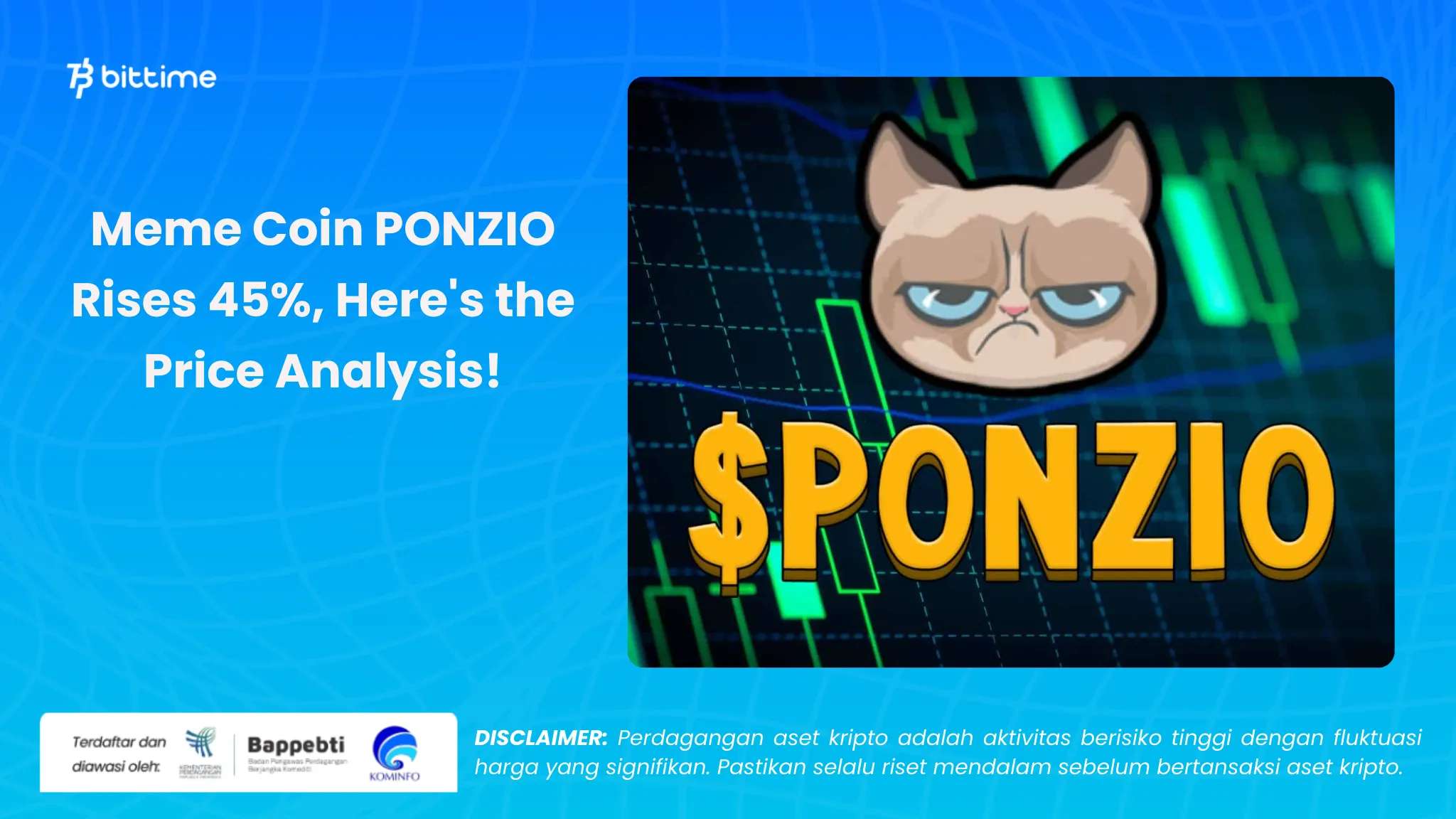 meme coin ponzio naik 45 persen - bittime