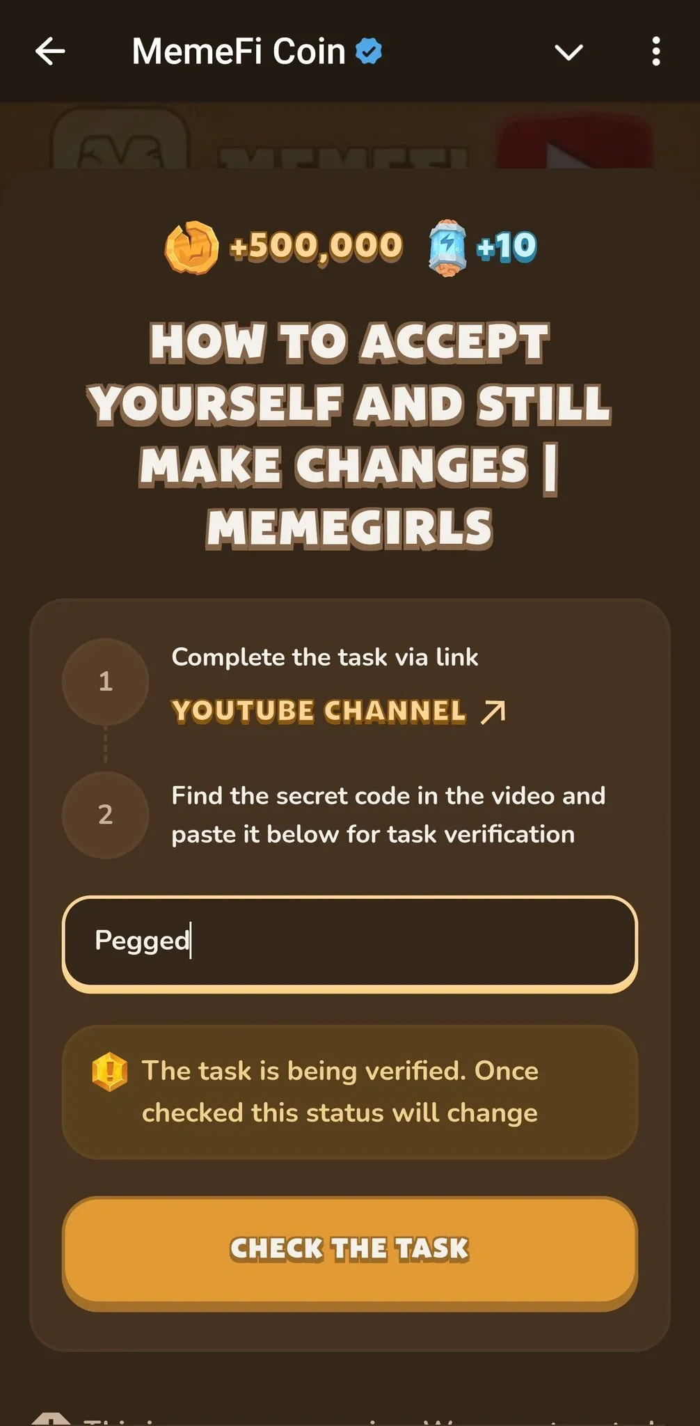 Jawaban MemeFi YouTube Code Semua Kode Terbaru