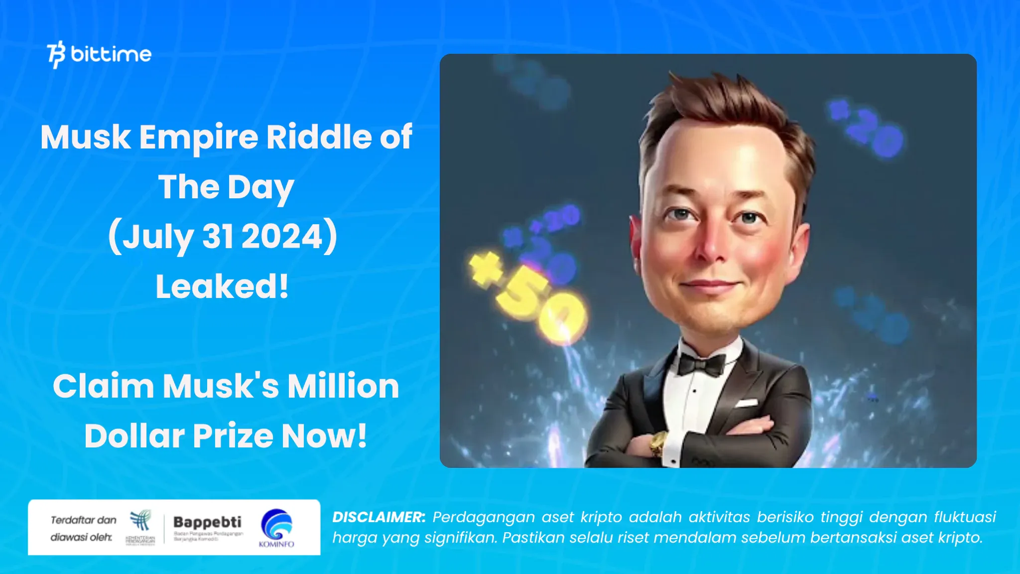 musk empire riddle of the day 31 juli - bittime