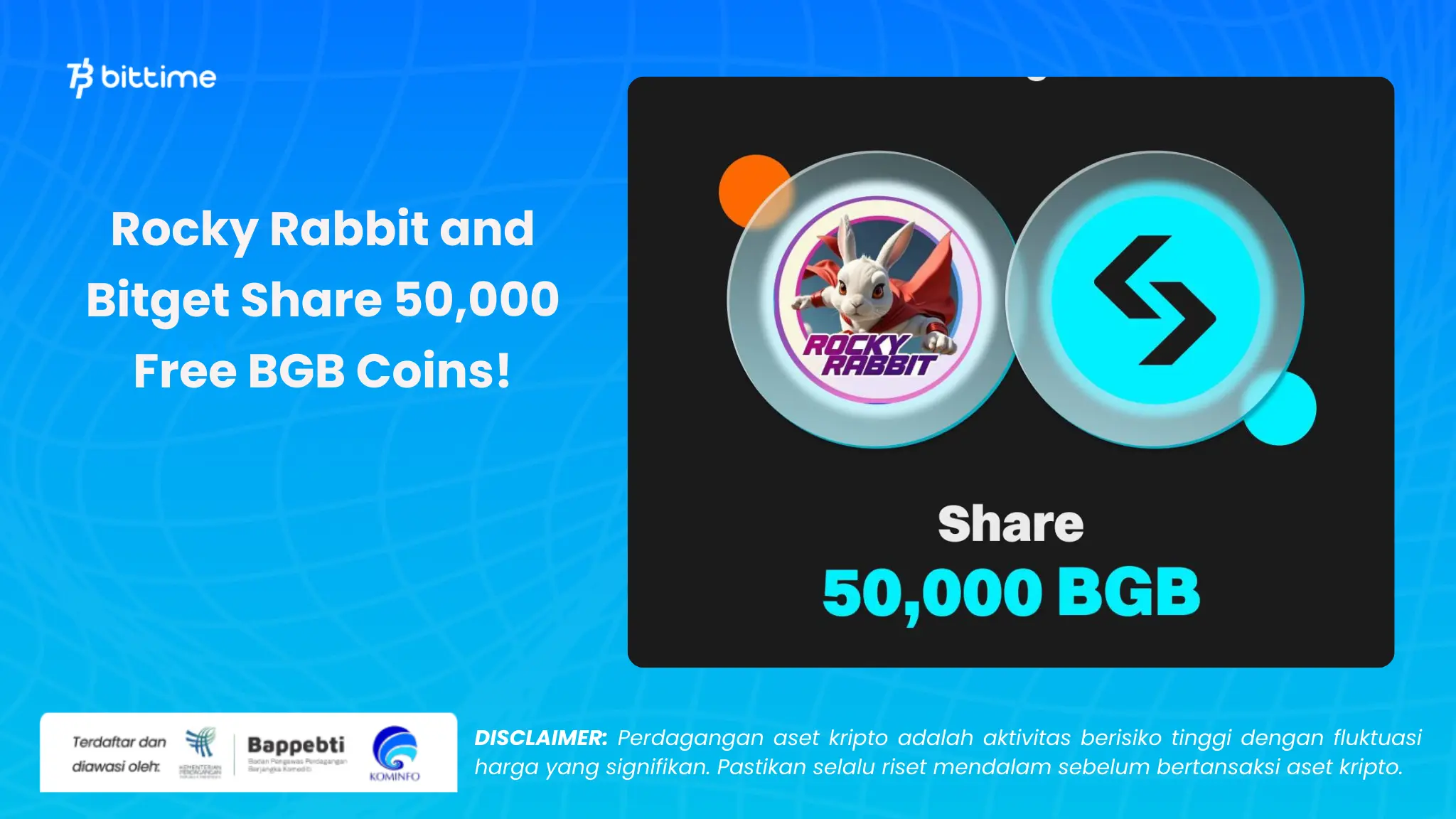 rocky rabbit bagikan 50000 bgb coin - Bittime