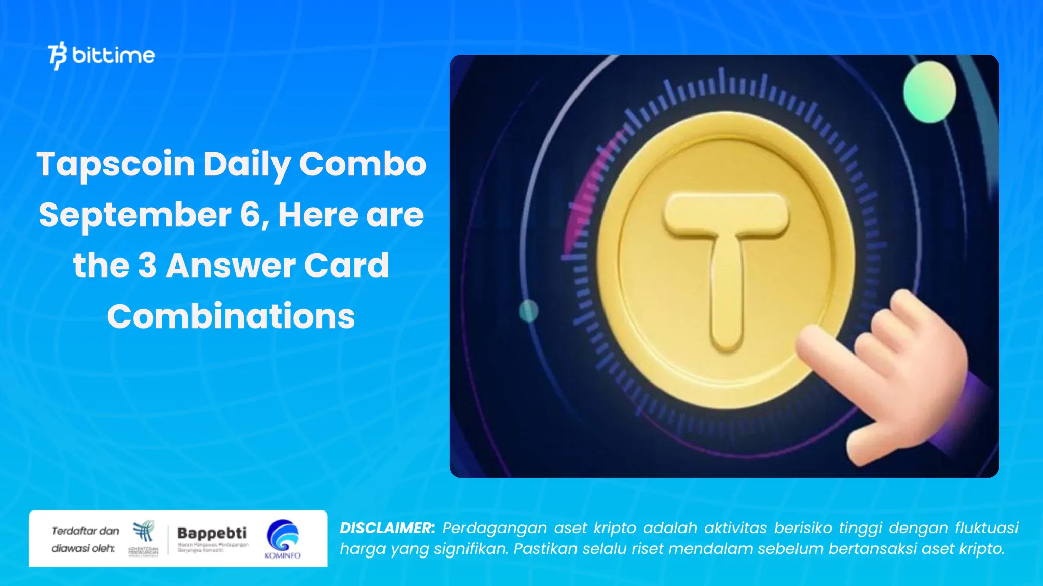 tapscoin daily combo 6 september - bittime