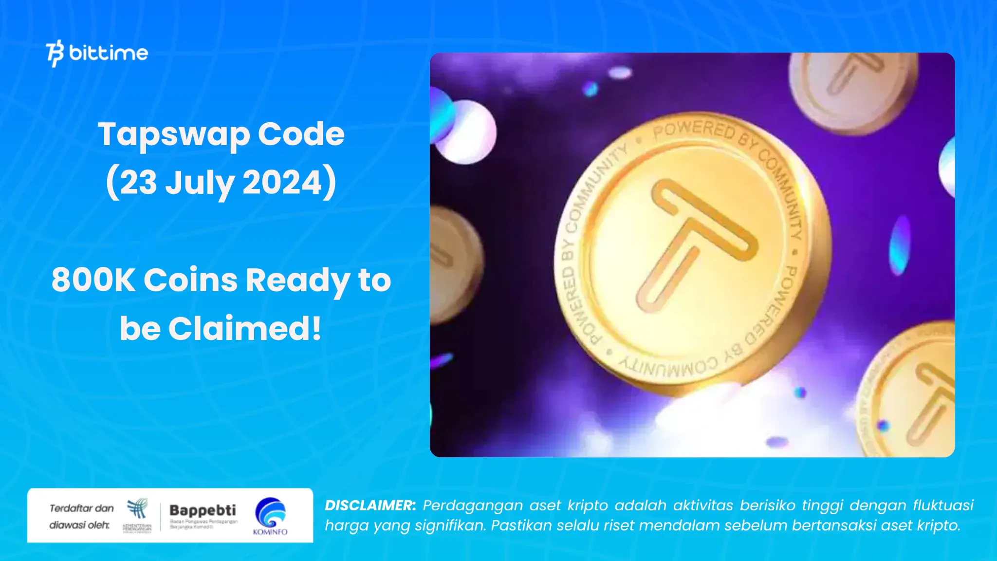 tapswap code 23 juli 2024 - Bittime