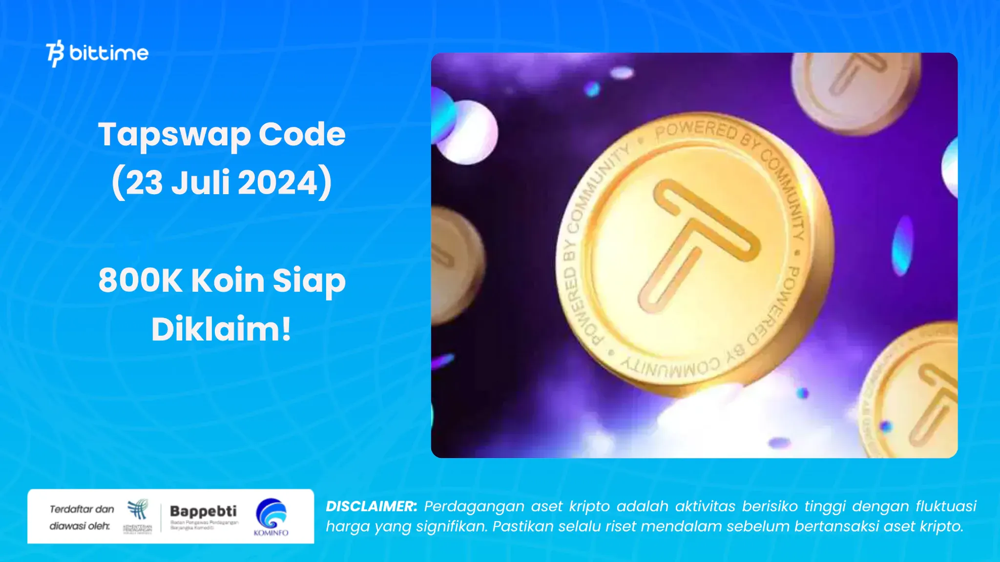 tapswap code 23 juli 2024 - Bittime