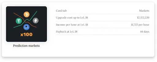 x100 market predictions hamster combat card.webp